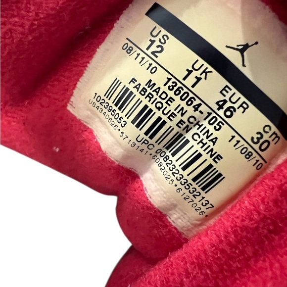 Air Jordan Retro III White Cement Sneakers 2011 size 13 - Picture 10 of 12